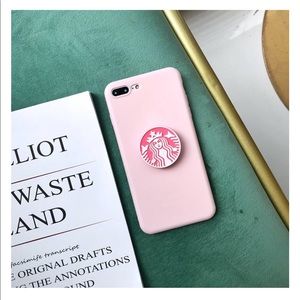 iPhone 7/8 plus Starbucks case with pop socket